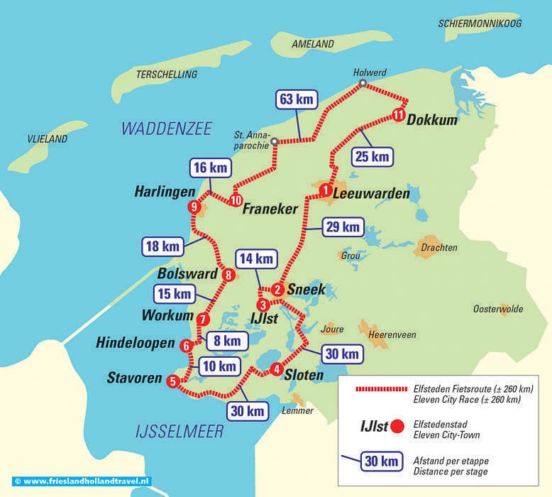 NL6ESA Groene En Blauwe Wegwijzers Elfstedenroute 1